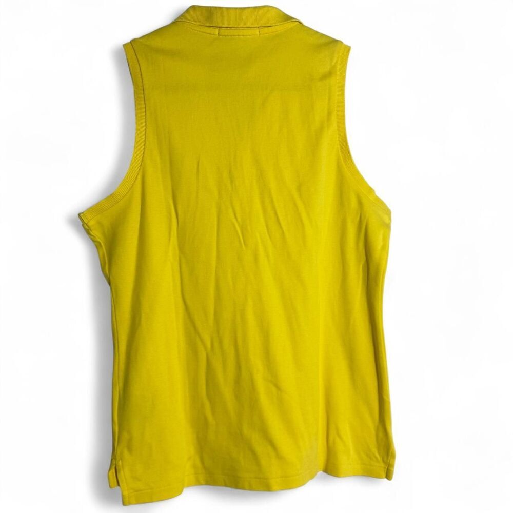 Ralph Lauren Sport Bright Yellow Sleeveless Polo Tank | Size M | Golf preppy top - Picture 7 of 9